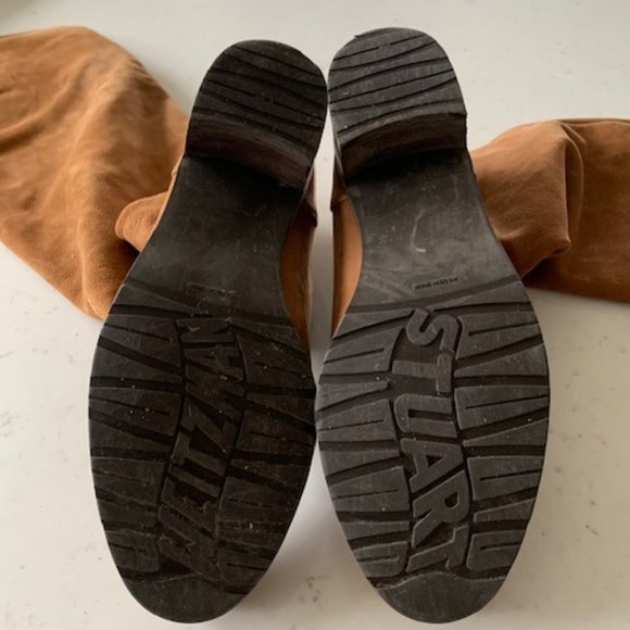 STUART WEISMAN Over the Knee Suede Boots - Picture 3 of 5
